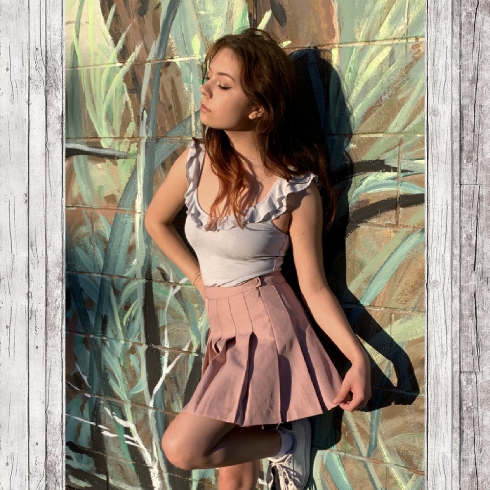 Ruffled Grey Bodysuit